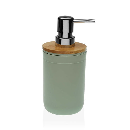 Modern Green Soap Dispenser with Bamboo Lid – Eco-Friendly Design