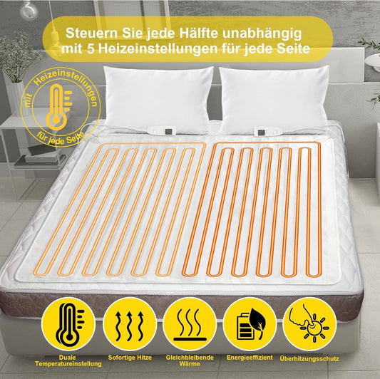 Electric Heated Blanket – Dual Control, 150×70 cm