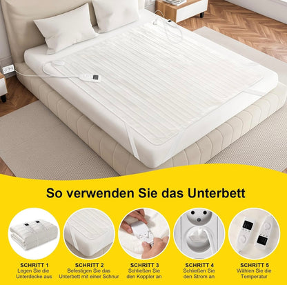 Electric Heated Blanket – Dual Control, 150×70 cm
