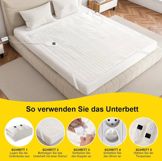 Electric Heated Blanket – Dual Control, 150×70 cm