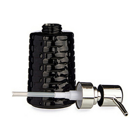 Soap Dispenser With Relief Ceramic Silver
