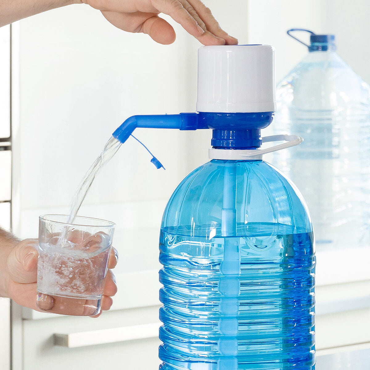 Portable Manual Water Dispenser Pump for Large Bottles (2–5 Gallons)